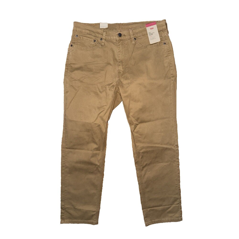 NWT Levi's 541 Athletic Taper Mens 35x32 Tan Khaki Stretch Pants